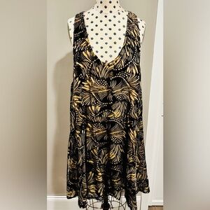 FREE PEOPLE *ELLIE* Burnout Velvet Dress, Size Large NWOT